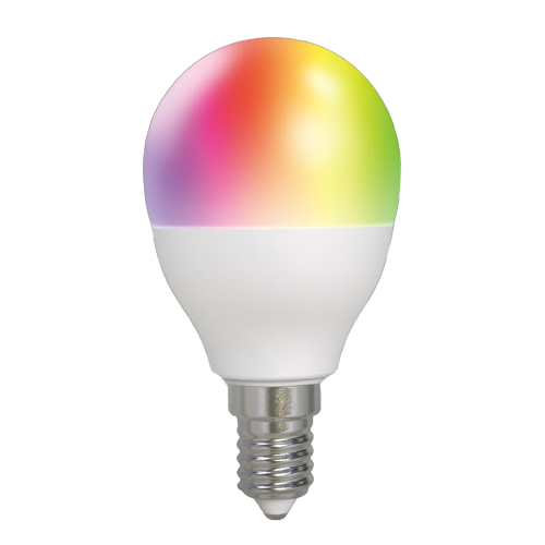 WI-FI LED-LAMPA RGBW, KLOT, MATT, 5W, E14, 230V, DIM, MB